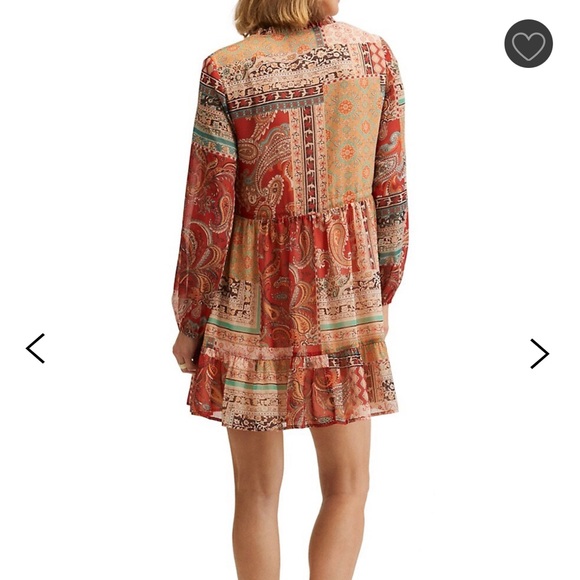 Mango Printed Mini Dress - Picture 2 of 3